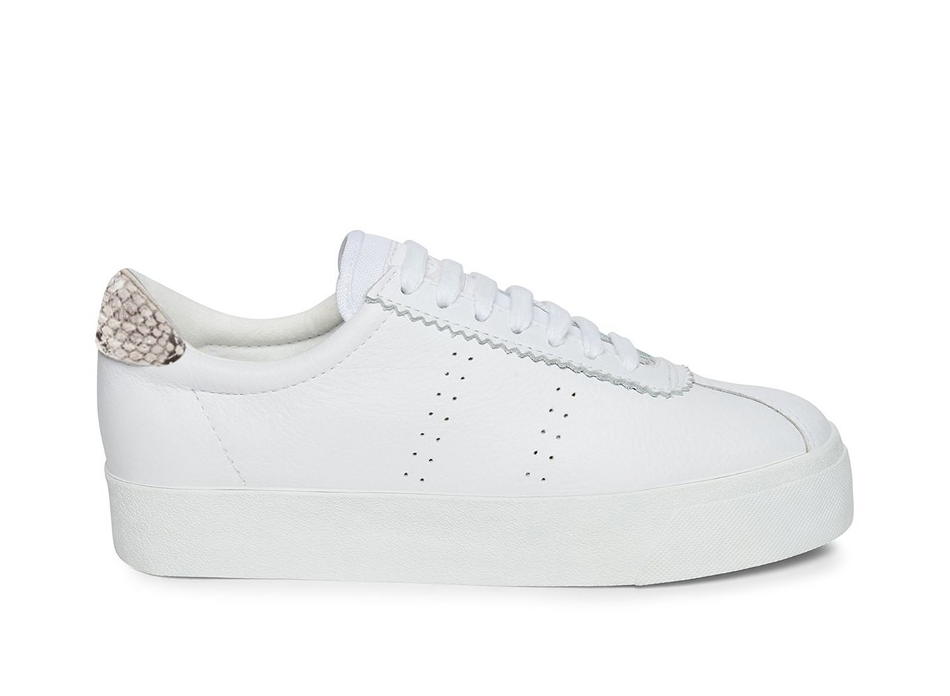 Superga Plataforma Mujer Blancas - 2854 Club 3 Leasnakew - 204173XJV